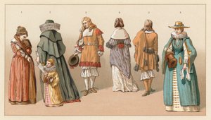 Holland XVIIth Cent-kostyme av French School