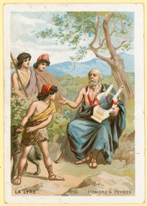 Homer spiller lyre av French School