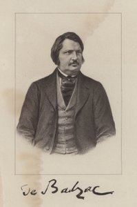 Honore de Balzac , fransk romanforfatter og dramatiker av French School