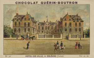 Hotel-de-Ville, i Orleans, Loiret av French School