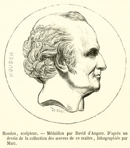 Houdon , skulptør (gravering) av French School