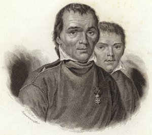 Hubert Goffin og sønnen Mathieu av French School