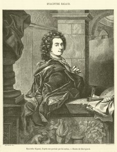 Hyacinthe Rigaud (gravering) av French School