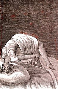 Hysteri, mental og nervøs lidelse, som oppstår fra intens angst. 1887 (gravering) av French School