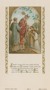 Jeg signerer deg med korsets tegn (chromolitho) av French School
