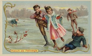Skøyter (chromolitho) av French School
