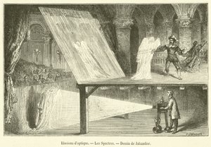 Optiske illusjoner, spektre (gravering) av French School