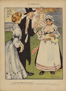 Illustrasjon for Le Rire (farge litho) av French School