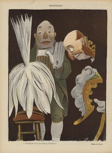 Illustrasjon for Le Rire (farge litho) av French School