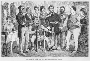 Illustrasjon for The Assommoir, A Realistic Novel, av Emile Zola (gravering) av French School