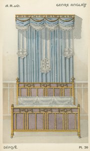 Illustrasjon fra interiørdesign produktkatalog fra A R & Cie, Frankrike av French School