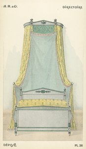 Illustrasjon fra interiørdesign produktkatalog fra A R & Cie, Frankrike av French School