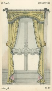 Illustrasjon fra interiørdesign produktkatalog fra A R & Cie, Frankrike av French School
