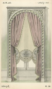 Illustrasjon fra interiørdesign produktkatalog fra A R & Cie, Frankrike av French School