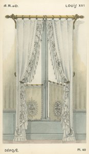 Illustrasjon fra interiørdesign produktkatalog fra A R & Cie, Frankrike av French School