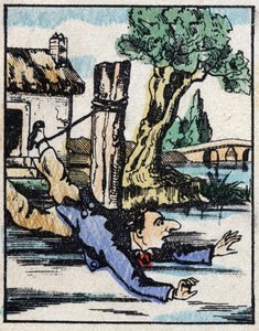 Illustrasjon av historien "" Veridique History of Jeannot Serinet "" Tregravering av bilder Pellerin - Epinal, sd. Sent på 1800-tallet. av French School