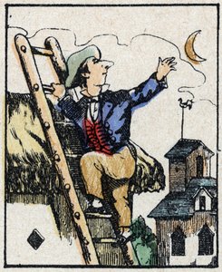 Illustration of the tale “” Veridique History of Jeannot Serinet “” Wood engraving of Imagery Pellerin - Epinal, sd. Late 19th century. av French School