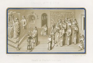 Bilde i grisaille fra The Miracles of Our Lady av French School
