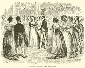 Imperial ball ved tuileriene (gravering) av French School