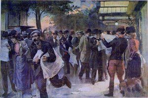 Viktige nyheter, ca. 1900 av French School