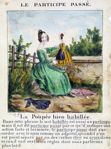 I "La grammaire en images", brosjyrealbum, ca 1850. av French School