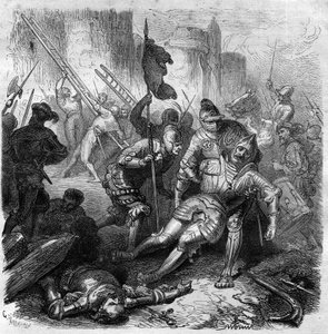 In the battle against Henry IV of the Holy Germanic Empire on October 14 av French School