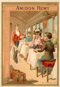 I spisevognen (chromolitho) av French School