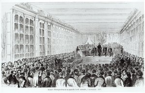 Innvielse av Ecole Normale Superieure i Paris, fra Les Tableaux de Paris av Texier, 1852 av French School