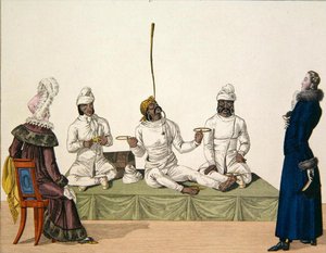 Indiske sjonglører utfører en balansegang, plate 87 fra 
