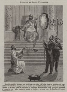 Innvielse av en Grand Pontiff (gravering) av French School