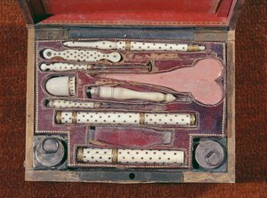 Instrumentkoffert for vaksinasjoner, c.1820 av French School