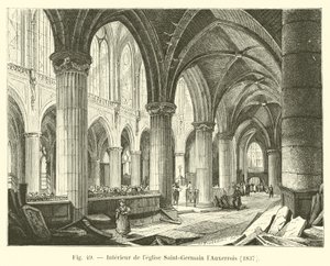 Interiør i kirken Saint-Germain l