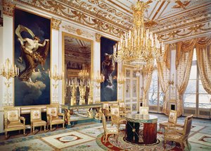 Interiør i Salon des Quatre Saisons av French School