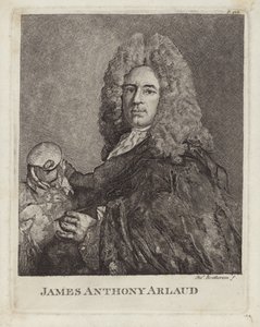 James Anthony Arlaud, sveitsisk artist fra Genève. Gravert av Charles Bretherton av French School