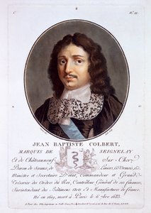 Jean-Baptiste Colbert, Marquis de Seignelay, fra Portraits of Great Men, Illustrious Women, and Memorable Subjects of France, utgitt 1787-92 av French School