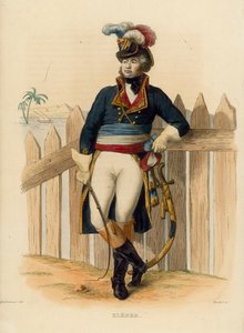 Jean-Baptiste Kleber (farget gravering) av French School