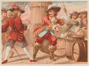 Jean Bart, fransk marinesjef og kaper på slutten av 1600-tallet av French School