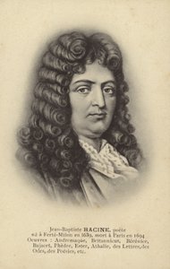 Jean Racine (1639–1699), fransk dramatiker (litografi) av French School