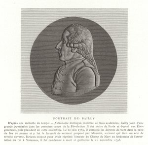 Jean Sylvain Bailly , fransk astronom, matematiker og revolusjonær politiker av French School
