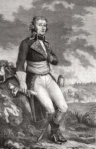 Jean Victor Marie Moreau (1763-1813) fra en gravering av Parmentier, fra 