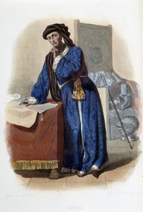 Jean d'Orleans eller Jean Comte de Dunois dit le basard d'Orléans (1402-1468) - i "" Den franske Plutarch", av Mennechet, Paris av French School