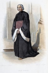 Jean de Gerson, fransk predikant og teolog (1363-1429) - i "" Le Plutarque francais", av Mennechet, Paris av French School