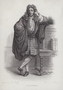 Jean de La Bruyere , fransk filosof, moralist og forfatter (gravering) av French School