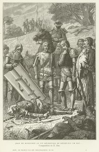 Jean de Montfort oppdager liket av Charles av Blois etter slaget ved Auray, 1364
