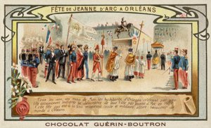 Joan of Arc-festivalen, Orleans, Frankrike (chromolitho) av French School