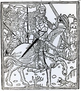 Joan of Arc, fra The Sea of ​​Stories, 1491 av French School