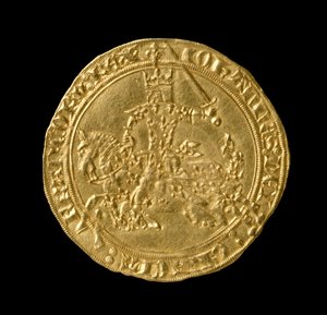 John II The Good (1319-64) Konge av Frankrike, Franc a Cheval, 1350-64 (forside) (gull) (for bakside se 168068)