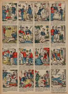 Johannes den stolte (farget gravering) av French School