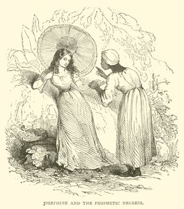 Josephine og den profetiske svarte kvinnen (gravering) av French School
