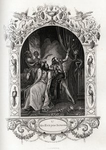 Julius III (julius eller Iulius eller Giulio) (pave fra 1550 til 1555) og den unge Bertuccino, apeshowet. Gravering for å illustrere Histoire des popes av Maurice Lachatre (1814-1900), librairie du progres, Paris. av French School